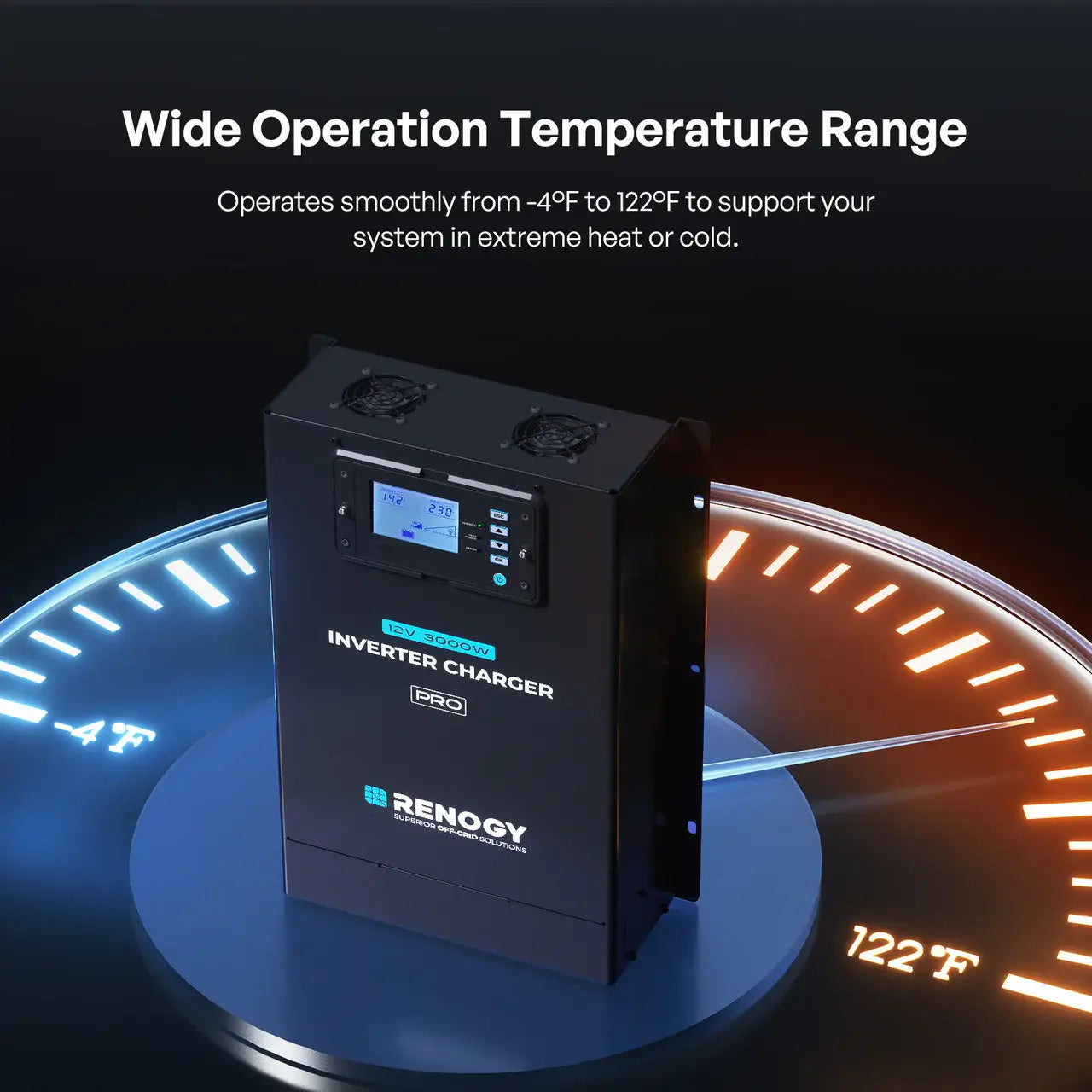 Renogy 12V 3000W HF Inverter Charger